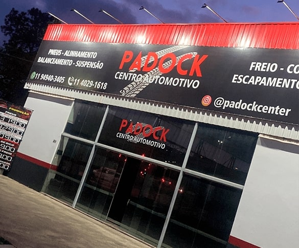 Fachada loja Paddock Auto Center